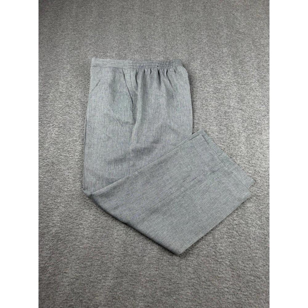 Alfred Dunner Women's Gray Elastic Waist‎ Pants Size 12